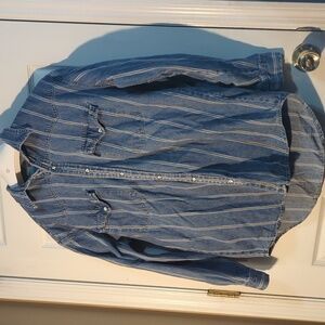 Levi’s vintage striped shirt jacket, EUC